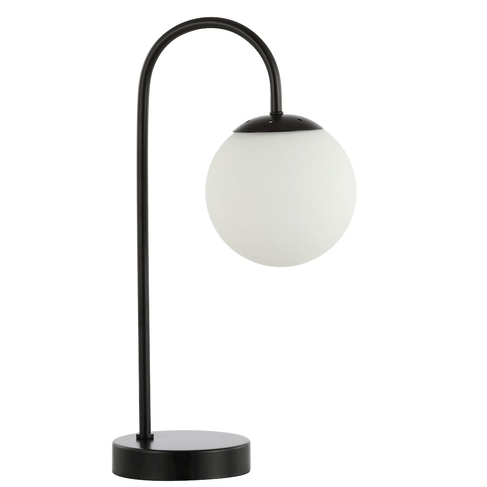 Arco Iron/Glass Minimalist Mid Century Globe Led Table Lamp