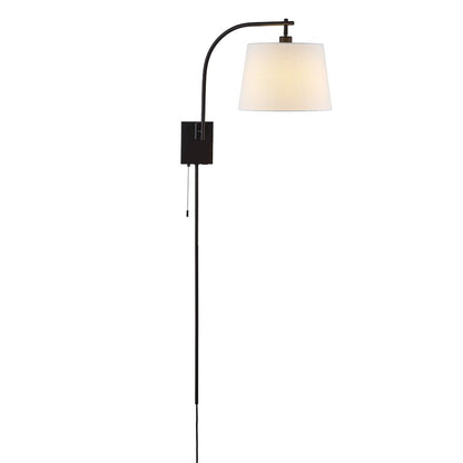 Plug-In Or Hardwired Iron Led Gooseneck Swing Arm Wall Sconce