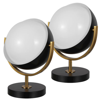 Orion Adjustable Rotating Globe Sliding Diffuser Shield LED Table Lamp (Set 2)