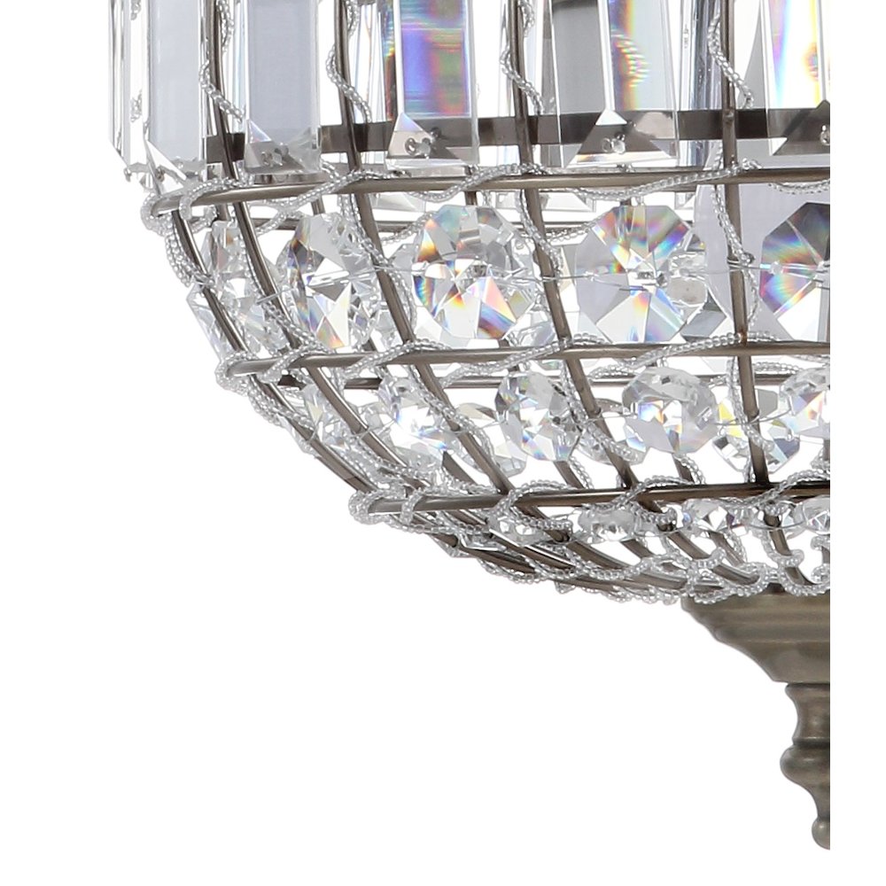 Georgina Crystal/Metal Led Pendant Pendant