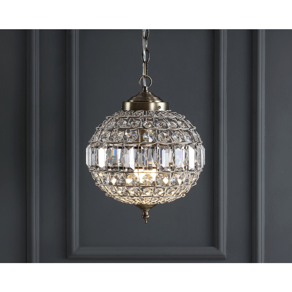 Georgina Crystal/Metal Led Pendant Pendant