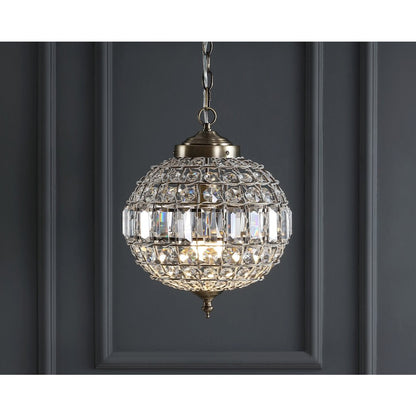 Georgina Crystal/Metal Led Pendant Pendant