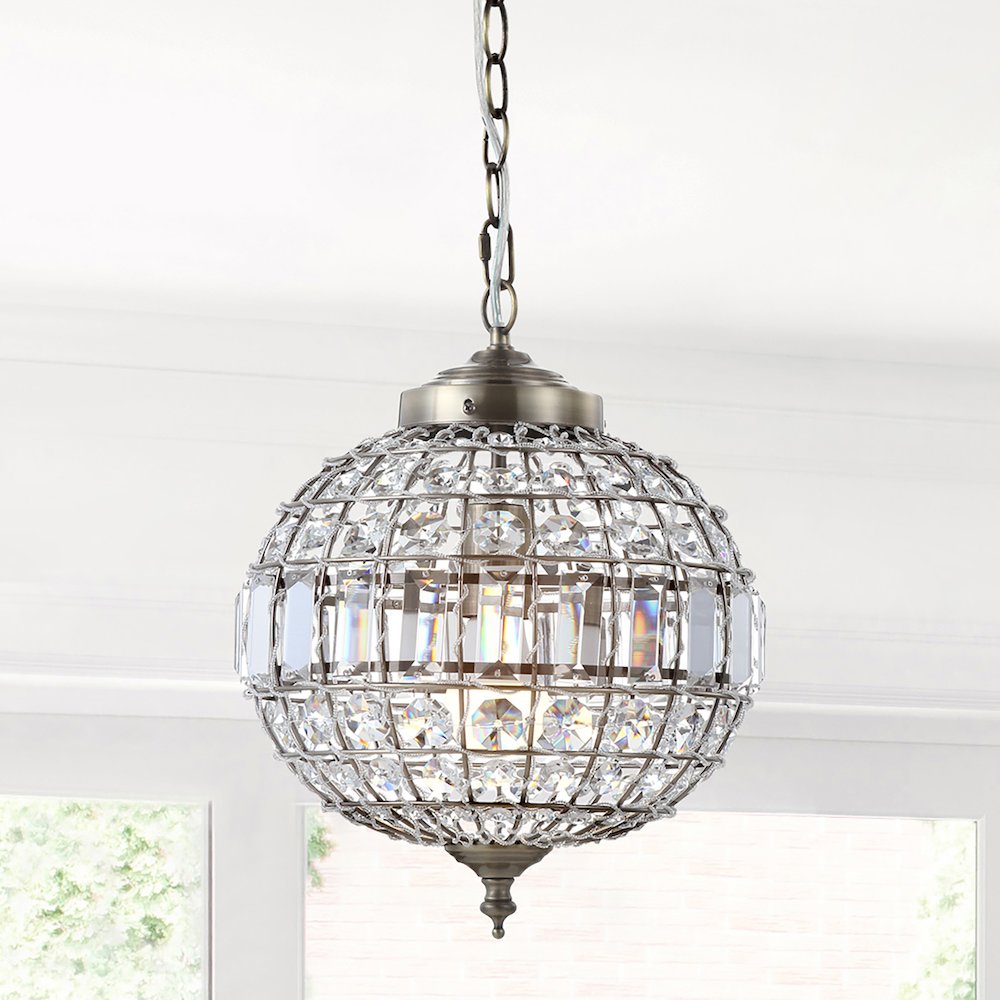 Georgina Crystal/Metal Led Pendant Pendant