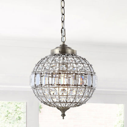 Georgina Crystal/Metal Led Pendant Pendant