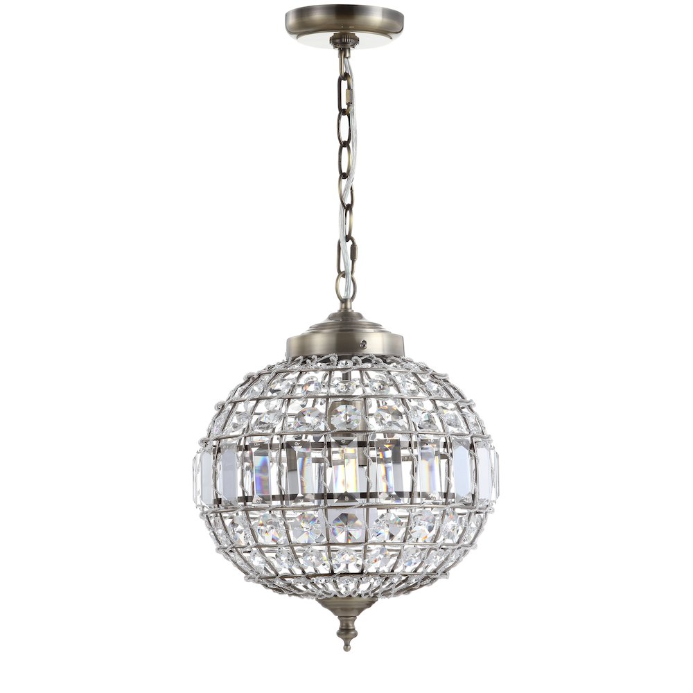 Georgina Crystal/Metal Led Pendant Pendant