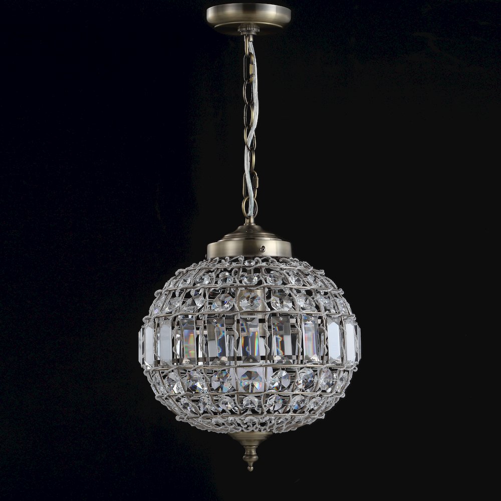 Georgina Crystal/Metal Led Pendant Pendant