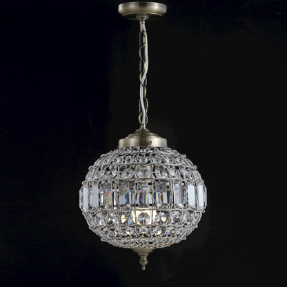 Georgina Crystal/Metal Led Pendant Pendant