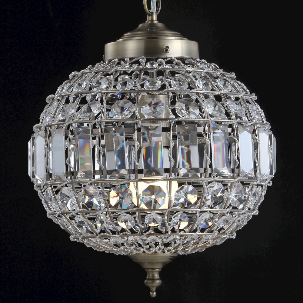 Georgina Crystal/Metal Led Pendant Pendant
