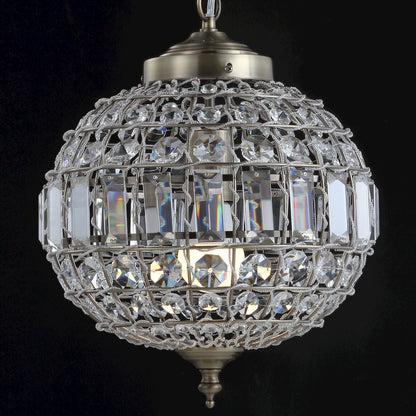 Georgina Crystal/Metal Led Pendant Pendant