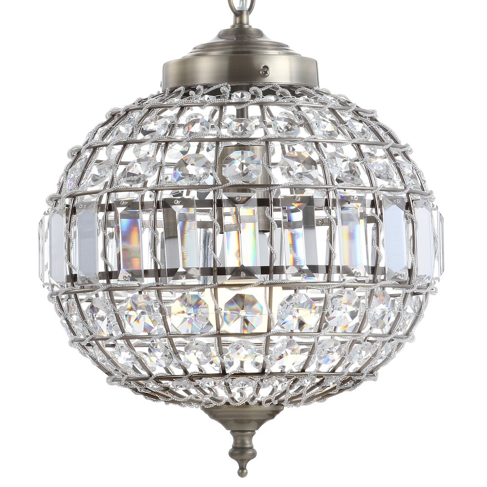 Georgina Crystal/Metal Led Pendant Pendant