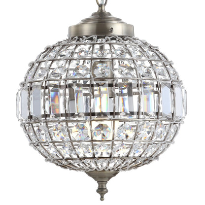 Georgina Crystal/Metal Led Pendant Pendant