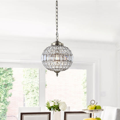 Georgina Crystal/Metal Led Pendant Pendant