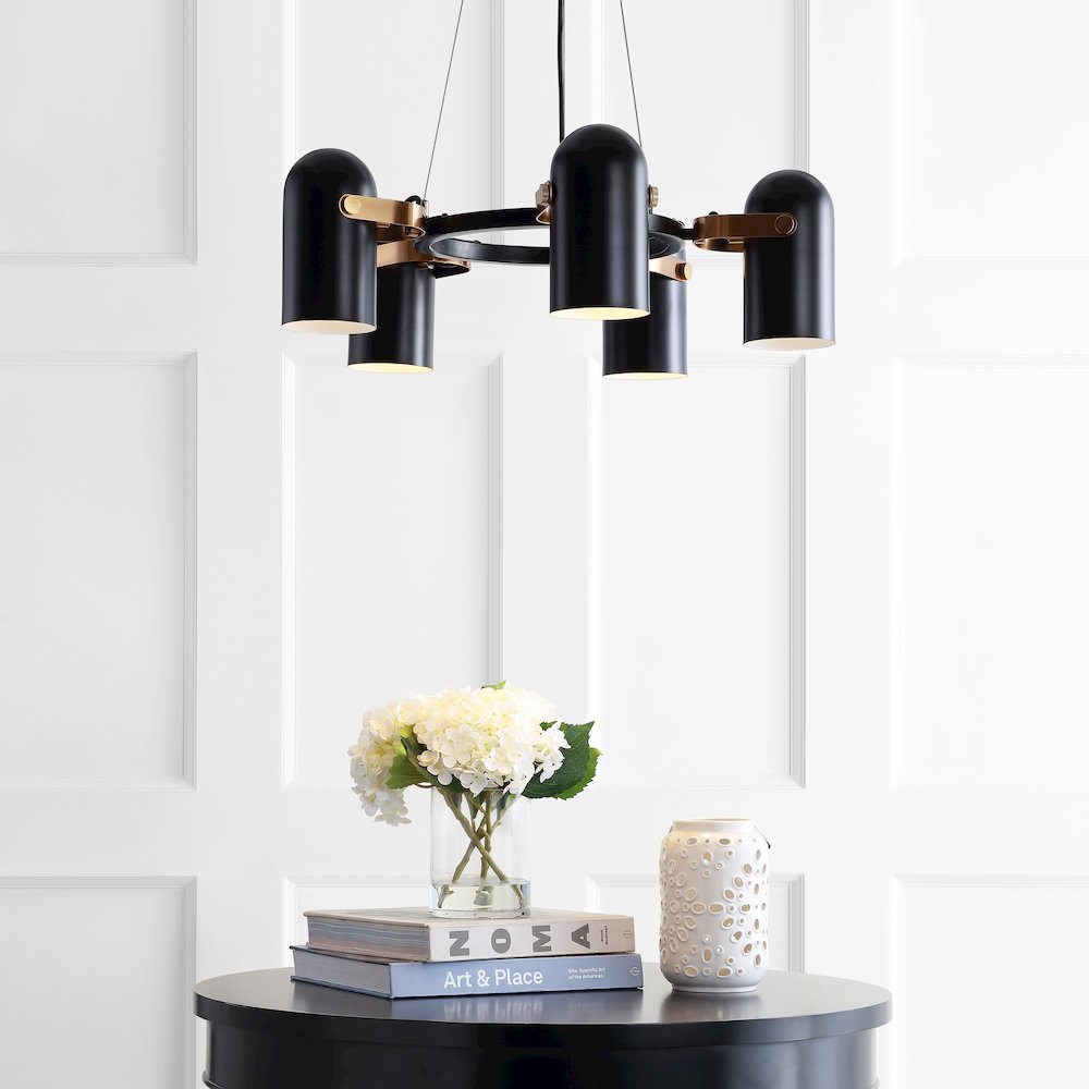 Eugenio Adjustable Metal Led Chandelier