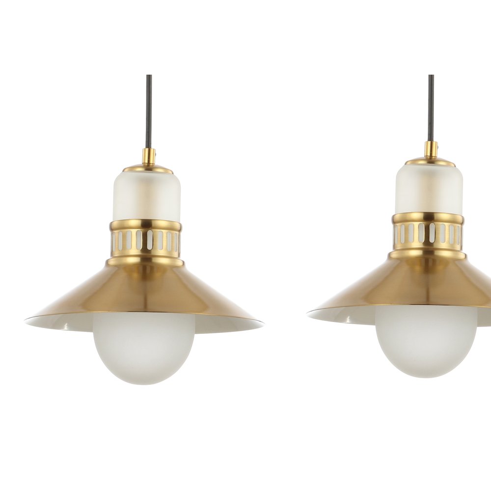 Colin Adjustable Iron/Glass Retro Hurricane Led Pendant
