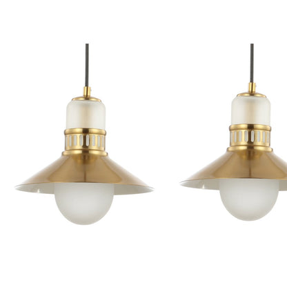 Colin Adjustable Iron/Glass Retro Hurricane Led Pendant