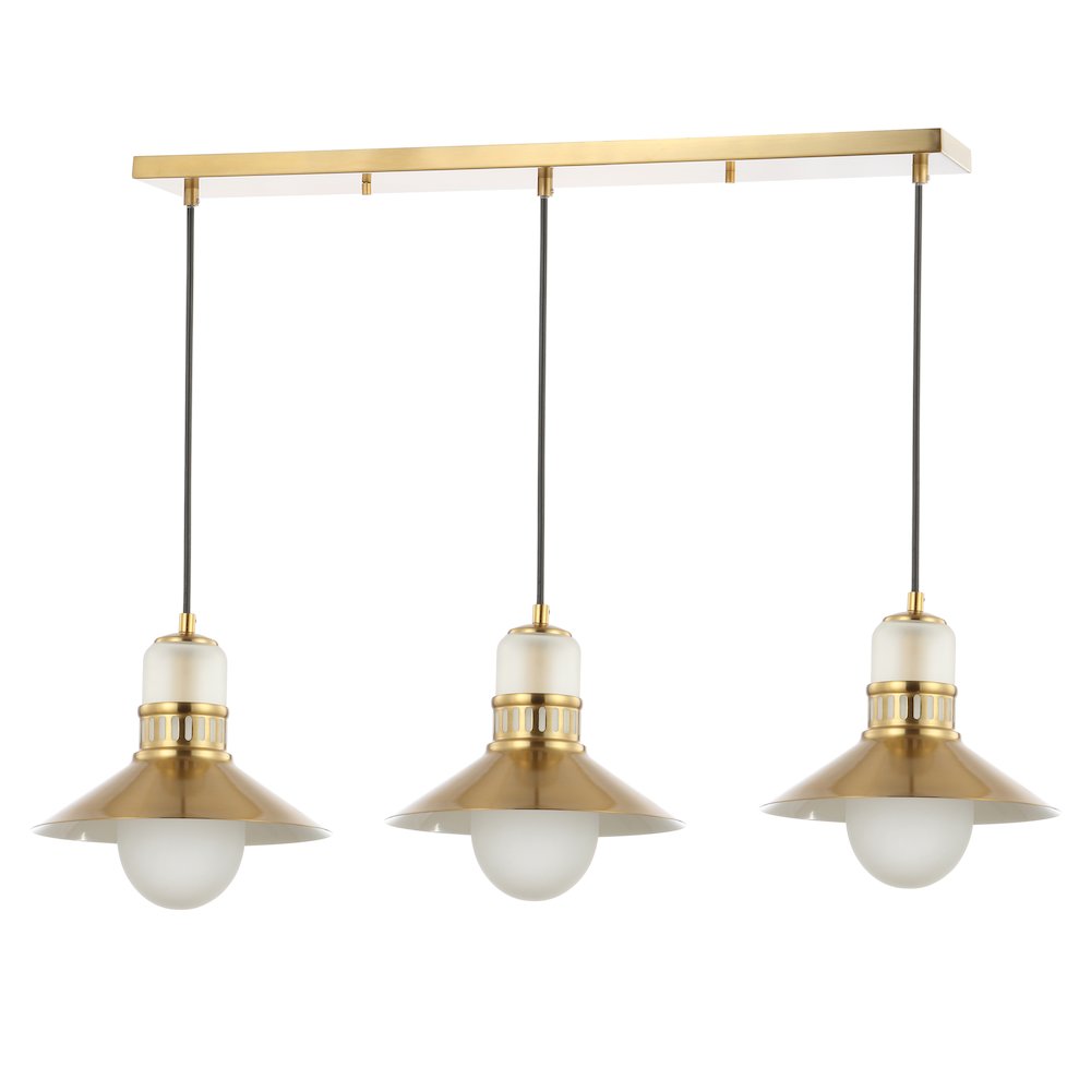 Colin Adjustable Iron/Glass Retro Hurricane Led Pendant