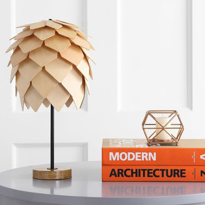 Simon Pinecone Wood/Metal Led Table Lamp