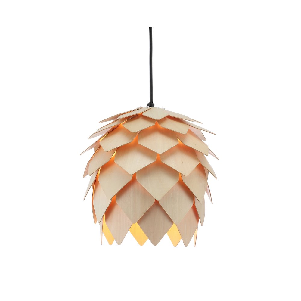 Simon Pinecone Wood Led Pendant
