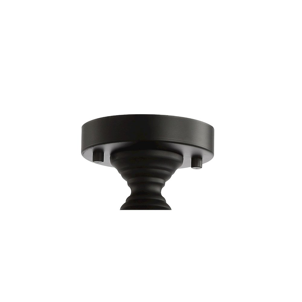 Elise Crystal/Metal Drum Semi Flush Mount