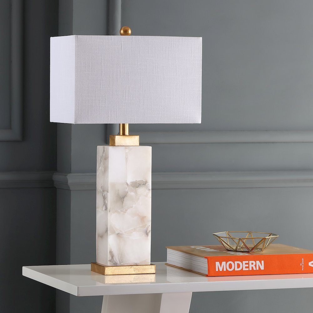Elizabeth Alabaster Led Table Lamp