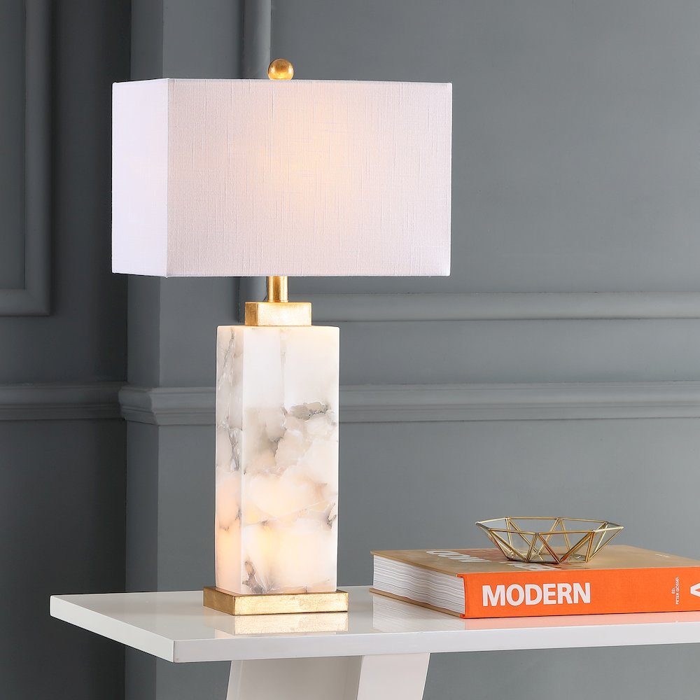 Elizabeth Alabaster Led Table Lamp