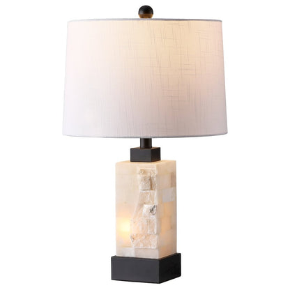 Eloise Alabaster/Metal LED Table Lamp with Nightlight Base