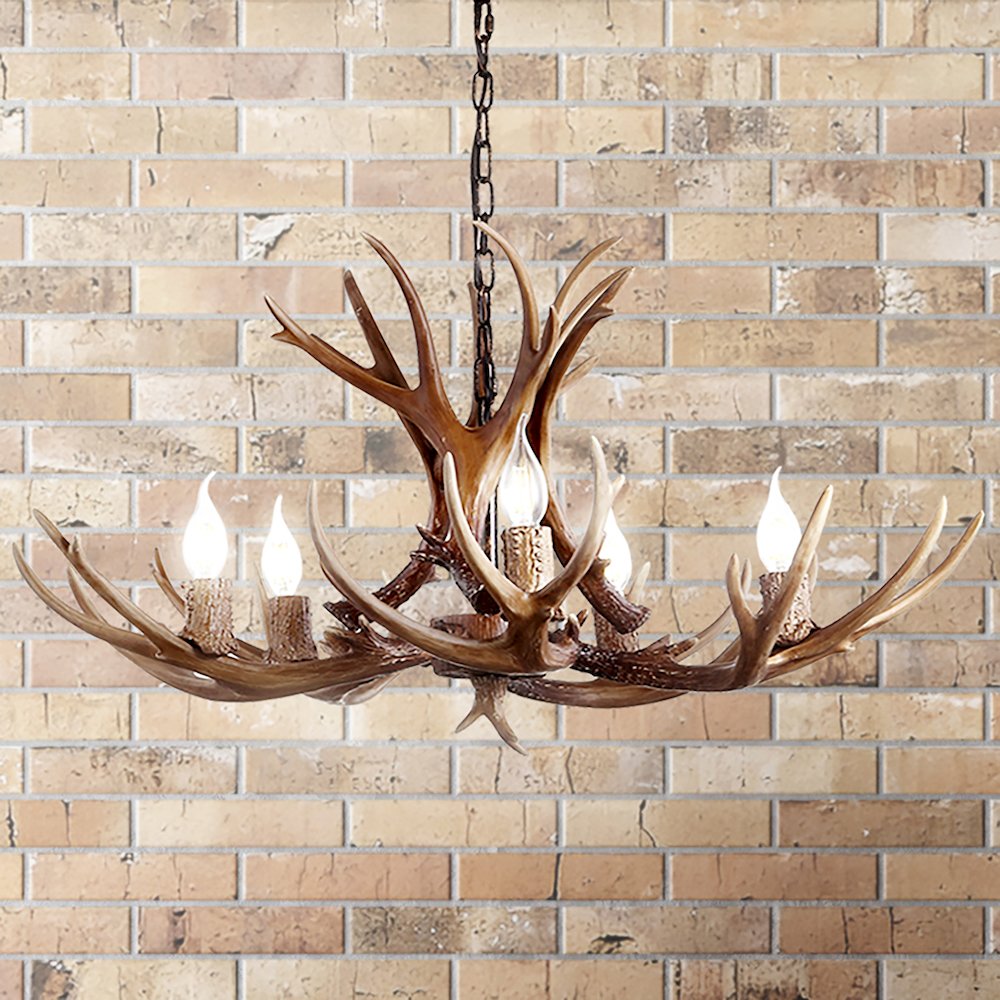 Eldora Adjustable Resin Antler Led Chandelier