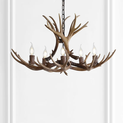 Eldora Adjustable Resin Antler Led Chandelier