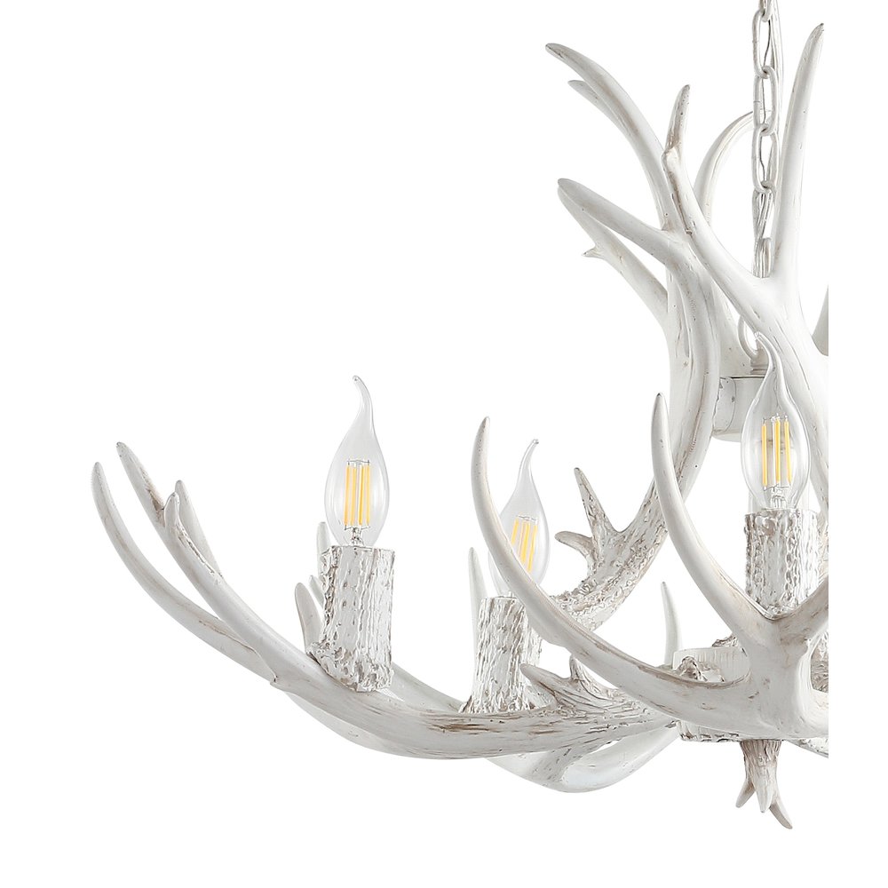 Eldora Adjustable Resin Antler Led Chandelier