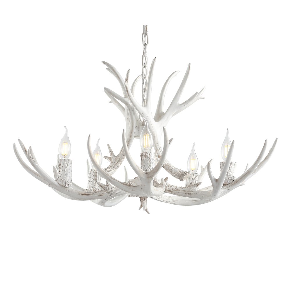 Eldora Adjustable Resin Antler Led Chandelier