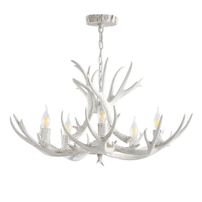 Eldora Adjustable Resin Antler Led Chandelier