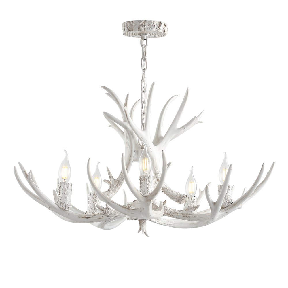 Eldora Adjustable Resin Antler Led Chandelier