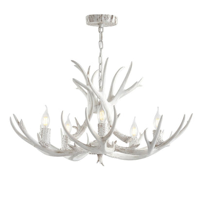 Eldora Adjustable Resin Antler Led Chandelier