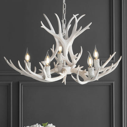 Eldora Adjustable Resin Antler Led Chandelier