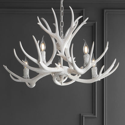 Eldora Adjustable Resin Antler Led Chandelier