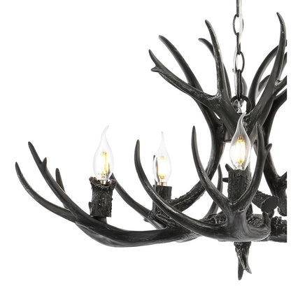 Eldora Adjustable Resin Antler Led Chandelier
