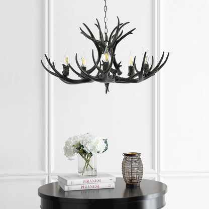 Eldora Adjustable Resin Antler Led Chandelier