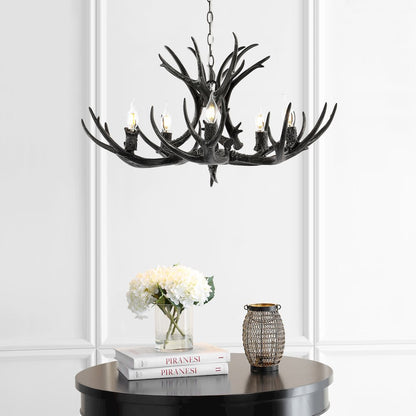 Eldora Adjustable Resin Antler Led Chandelier