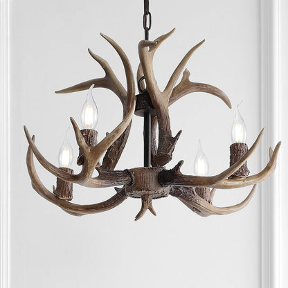 Eldora Adjustable Resin Antler Led Chandelier