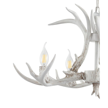 Eldora Adjustable Resin Antler Led Chandelier