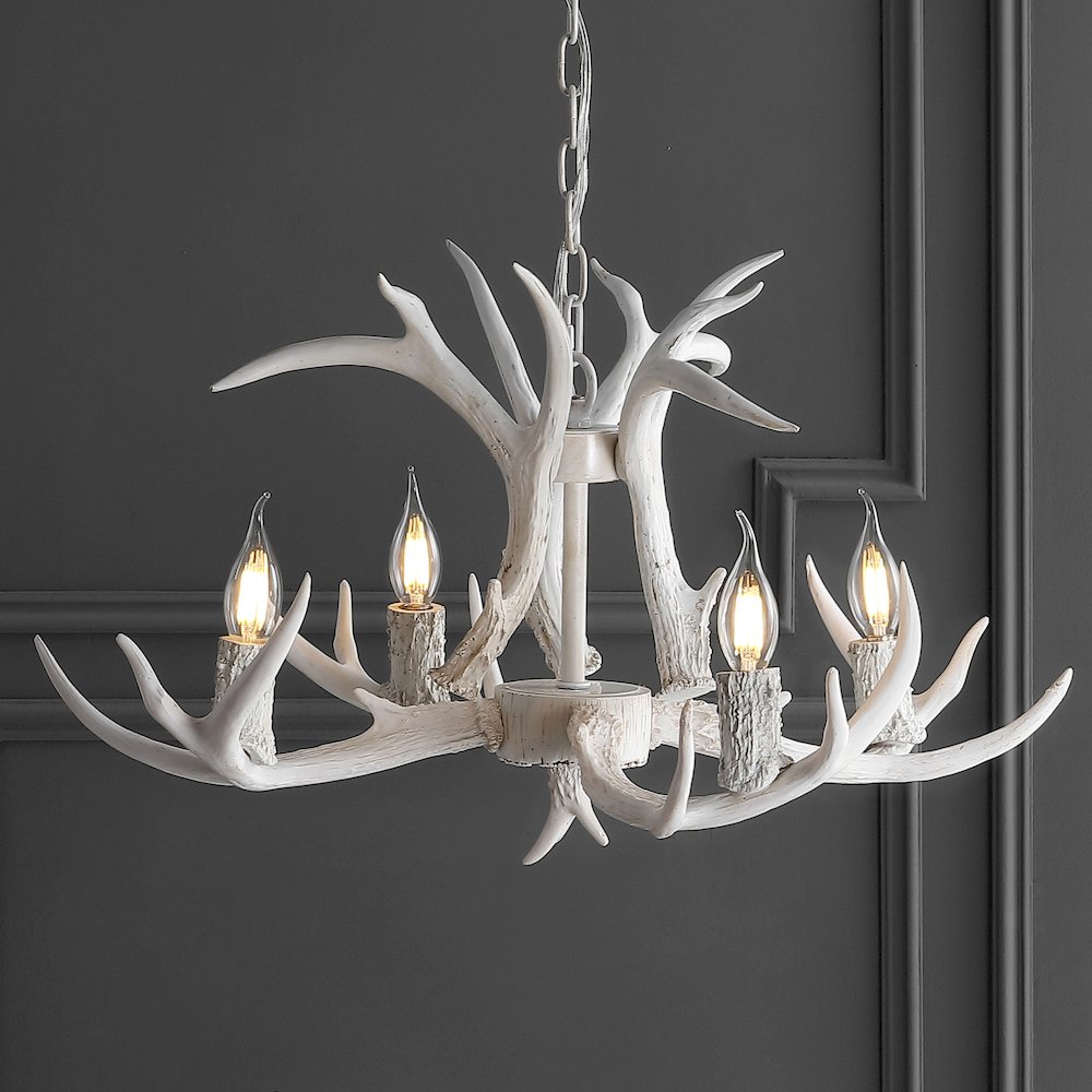 Eldora Adjustable Resin Antler Led Chandelier