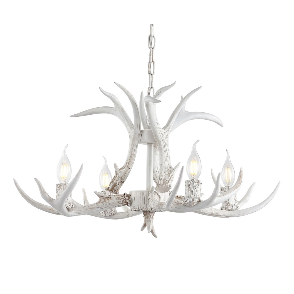 Eldora Adjustable Resin Antler Led Chandelier