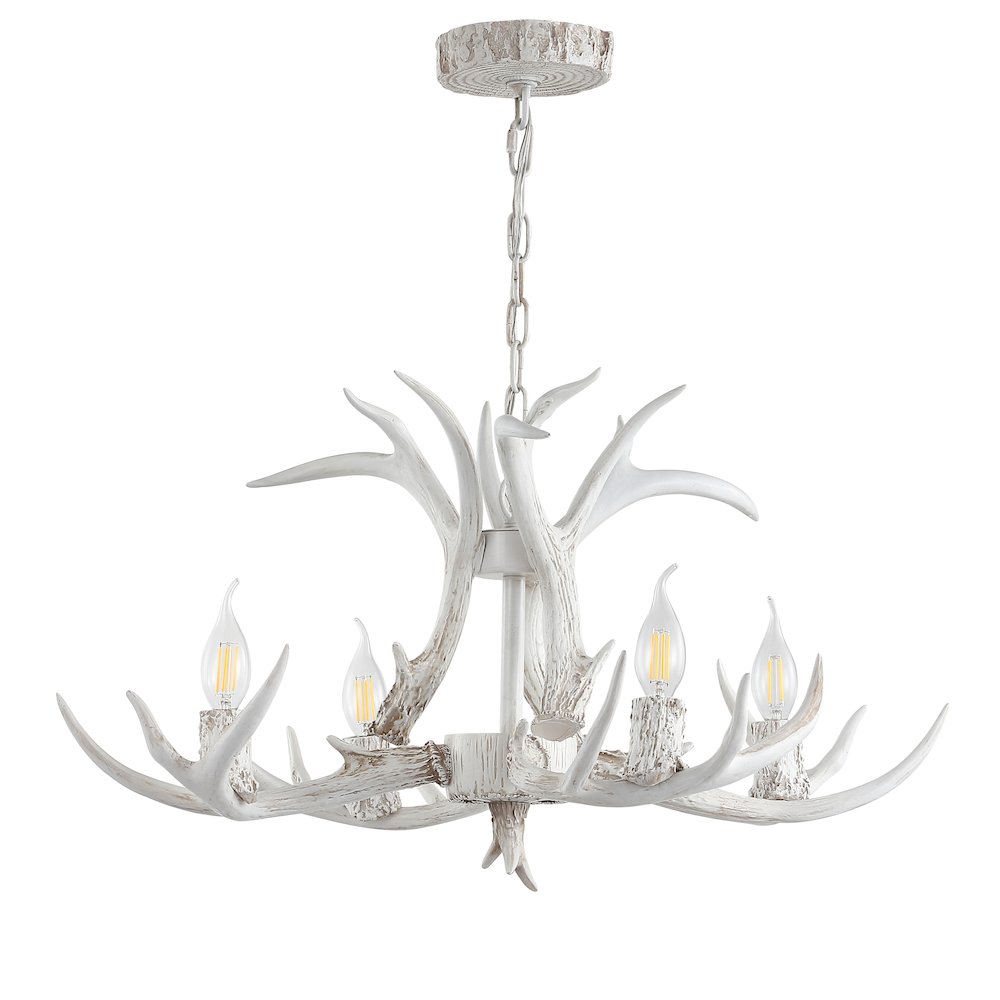 Eldora Adjustable Resin Antler Led Chandelier