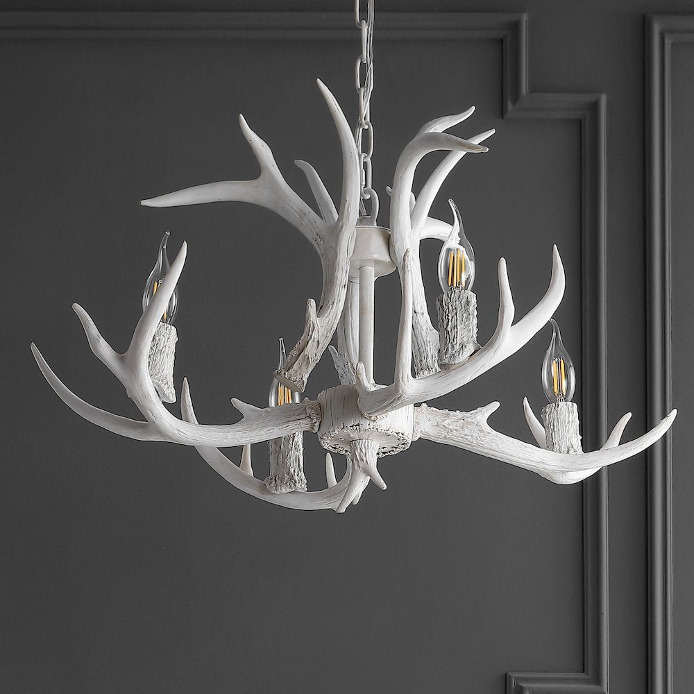 Eldora Adjustable Resin Antler Led Chandelier