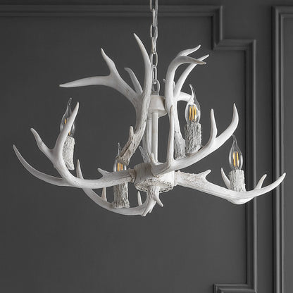 Eldora Adjustable Resin Antler Led Chandelier