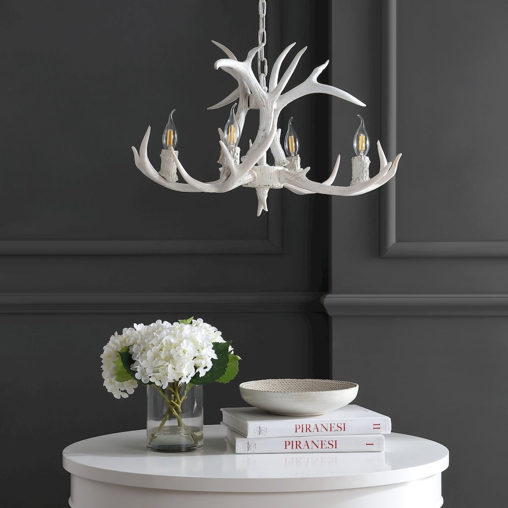 Eldora Adjustable Resin Antler Led Chandelier
