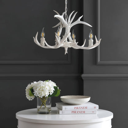 Eldora Adjustable Resin Antler Led Chandelier