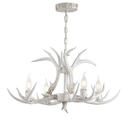 Eldora Adjustable Resin Antler Led Chandelier