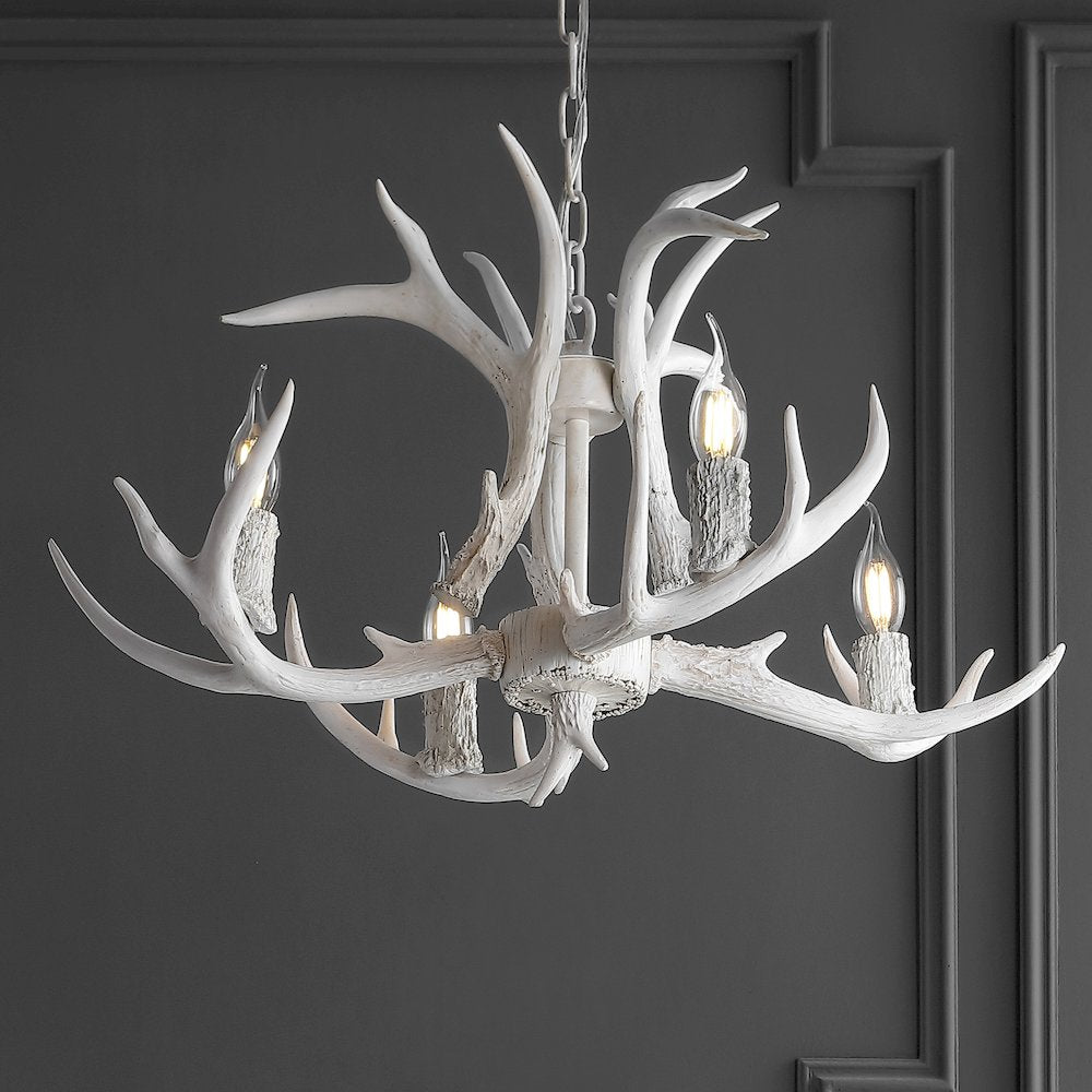 Eldora Adjustable Resin Antler Led Chandelier