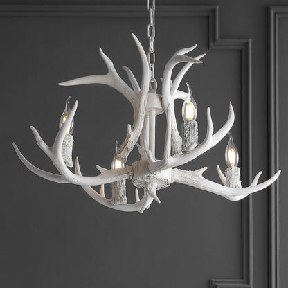 Eldora Adjustable Resin Antler Led Chandelier
